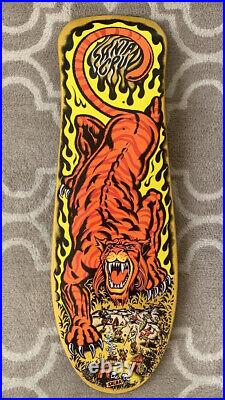 Santa Cruz Skateboard Salba Tiger Reissue Jim Phillips Steve Alba NOS Grosso
