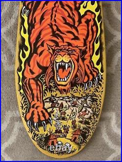 Santa Cruz Skateboard Salba Tiger Reissue Jim Phillips Steve Alba NOS Grosso