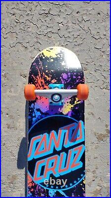 Santa Cruz Skateboard. Splatter Deck Santa Cruz 8.0 31.6inch