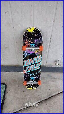 Santa Cruz Skateboard. Splatter Deck Santa Cruz 8.0 31.6inch