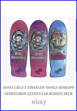 Santa Cruz Skateboard X Stranger Things Decks Kendall and Robskopp