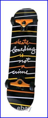 Santa Cruz Skateboarding Is Not A Crime Matching Bullet Trucks/Wheel Skateboard