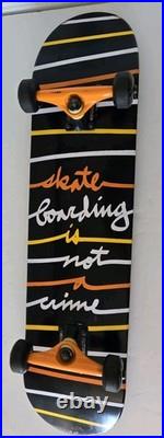 Santa Cruz Skateboarding Is Not A Crime Matching Bullet Trucks/Wheel Skateboard
