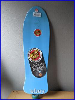 Santa Cruz Skateboards 30th Anniversary Keith Meek Slasher reissue deck Sky Blue