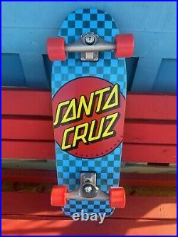 Santa Cruz Skateboards Classic Dot Check Carver Surf Skate 9.80in x 30.20in