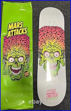 Santa Cruz Skateboards Mars Attacks Topps Glow In The Dark