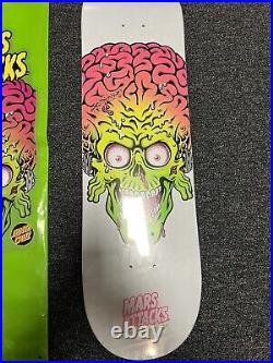 Santa Cruz Skateboards Mars Attacks Topps Glow In The Dark