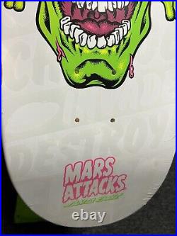 Santa Cruz Skateboards Mars Attacks Topps Glow In The Dark