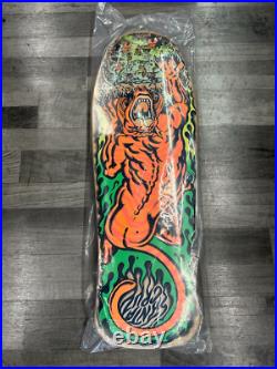 Santa Cruz Skateboards Salba Tiger Reissue Deck 10.3in X 31.1in, Wood/RawithPink