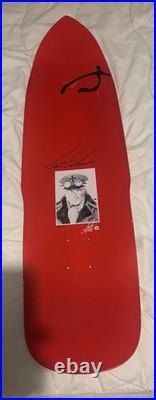 Santa Cruz Skateboards Steve Olson Hand Signed Skateboard Deck Iron Cross