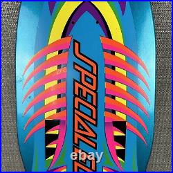 Santa Cruz Special Edition Fish Reissue 10 Shaped Skateboard Deck Aqua Blue