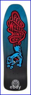 Santa Cruz Speed Lab Wheels Skateboard Deck Blue Black Fade 74/300