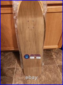 Santa Cruz Speed Wheels Skateboard Deck Blue Yellow Fade Out Hand Screen 11/300