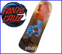 Santa Cruz Speed Wheels Skateboard Deck Vein Hand Jim Phillips Black/Tan #182