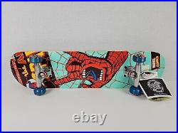 Santa Cruz Spider Man Screaming Hand Skateboard Deck Marvel Complete Deck 30th