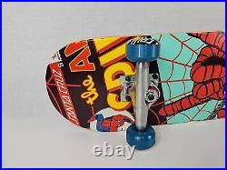 Santa Cruz Spider Man Screaming Hand Skateboard Deck Marvel Complete Deck 30th