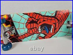 Santa Cruz Spider Man Screaming Hand Skateboard Deck Marvel Complete Deck 30th