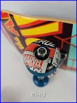 Santa Cruz Spider Man Screaming Hand Skateboard Deck Marvel Complete Deck 30th