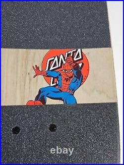 Santa Cruz Spider Man Screaming Hand Skateboard Deck Marvel Complete Deck 30th