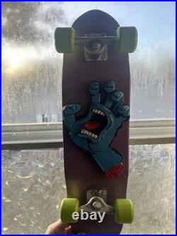 Santa Cruz Stake Board Deck Art Screaming Hand