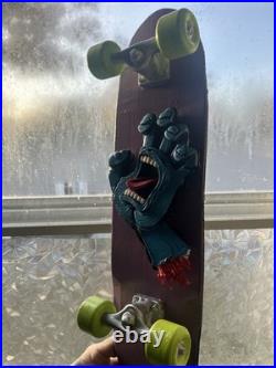 Santa Cruz Stake Board Deck Art Screaming Hand