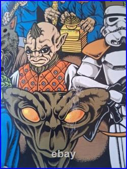 Santa Cruz Star Wars Cantina Scene Skateboard Deck Excellent Scratches Free Ship