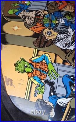 Santa Cruz Star Wars Cantina Scene Skateboard Deck Excellent Scratches Free Ship