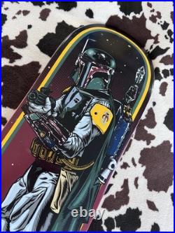Santa Cruz Star Wars Limited Boba Fett Skateboard Deck Blue Stain Graphic
