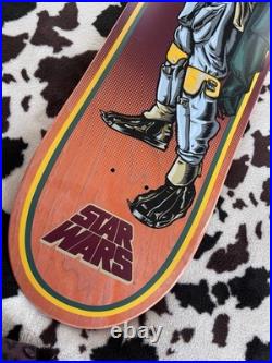 Santa Cruz Star Wars Limited Boba Fett Skateboard Deck Blue Stain Graphic