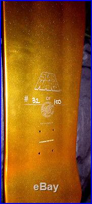 Santa Cruz Star Wars Ltd. Numbered Skateboard deck GOLD FOIL SDCC Strom Trooper