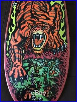 Santa Cruz Steve Alba Tiger Skateboard Deck Salba, NOS, 1990, Mint