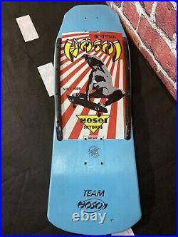 Santa Cruz Team Hosoi Prototype Blue Street Model NHS Skateboard Deck Vintage 87