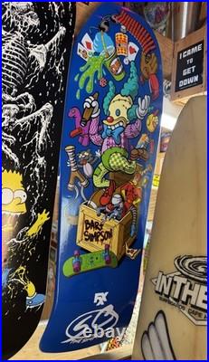 Santa Cruz The Simpsons Jeff Grosso Toybox Skateboard Deck Bart Simpson Sealed