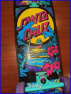 Santa Cruz Time Warp skateboard Great Condition Very Low Mileage Awesome Graphic