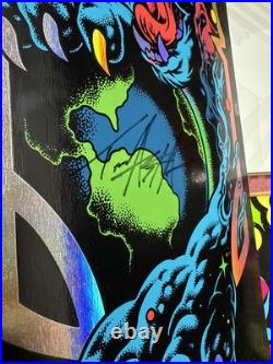 Santa Cruz Tom Asta Autographed Space Cat VX Skateboard Deck 8.25