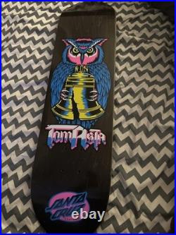 Santa Cruz Tom Asta Night Owl Power Ply Skateboard Deck Liberty Bell Tattoo