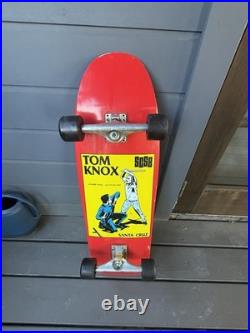 Santa Cruz Tom Knox Cop Beater Skateboard Deck Red Rare Complete
