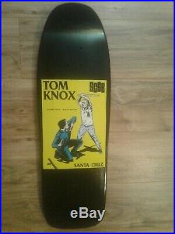 Santa Cruz Tom Knox Cop Beater reissue skateboard deck Black New