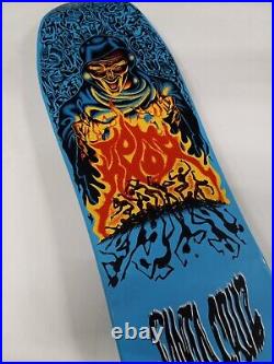 Santa Cruz Tom Knox Firepit Re-Issue Deck Blue