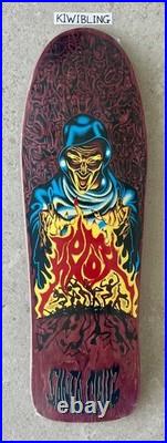 Santa Cruz Tom Knox Firepit Reissue Skateboard Deck Burgandy