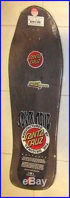 Santa Cruz Tom Knox Ghoul Firepit Skateboard Reissue Deck Black Stain