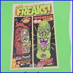 Santa Cruz Warthog Freaks 11 Skateboard Deck + WALL MOUNT Roskopp Collectible