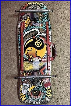 Santa Cruz Winkowski Dope Planet Skateboard Deck With Slant Trucks Original RARE