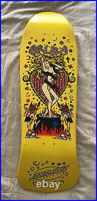 Santa Cruz Witch Doctor Steve Alba Salba Voodoo Deck Vintage Rare Yellow Custom