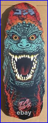 Santa Cruz X Godzilla Godzilla Destroyer Shaped Skateboard Deck Rare