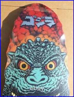 Santa Cruz X Godzilla Godzilla Destroyer Shaped Skateboard Deck Rare