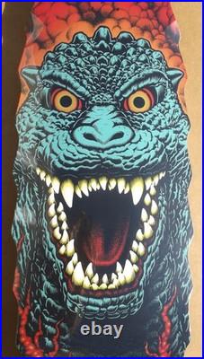 Santa Cruz X Godzilla Godzilla Destroyer Shaped Skateboard Deck Rare