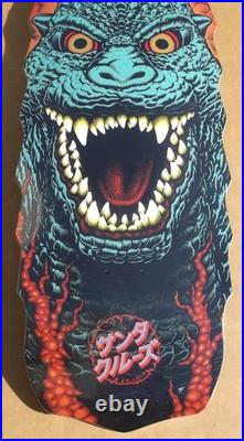 Santa Cruz X Godzilla Godzilla Destroyer Shaped Skateboard Deck Rare