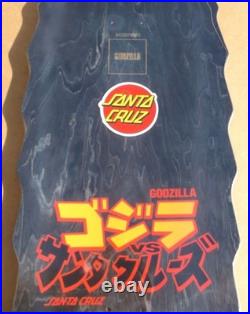 Santa Cruz X Godzilla Godzilla Destroyer Shaped Skateboard Deck Rare