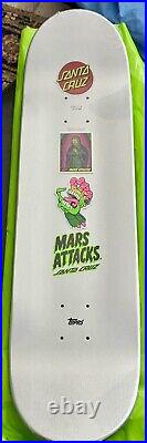 Santa Cruz X Mars Attacks X Topps Skateboard Deck #4 Rare 8.25 Blind Bag